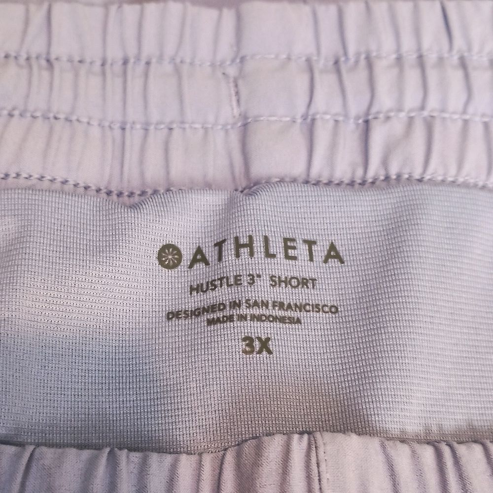 Athleta Hustle 3" Womens Plus Size 3X  Athletic Shorts Spring Sporty Blue - Picture 5 of 8